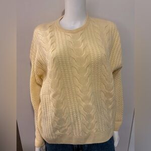 Naadam Cable Knit Pullover - MINT!